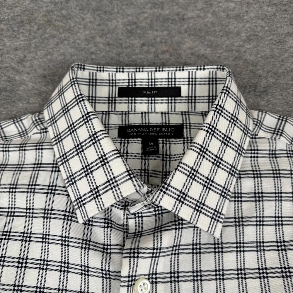 Banana Republic Slim Fit Button Up Shirt Long Sleeve Cotton Mens Medium M